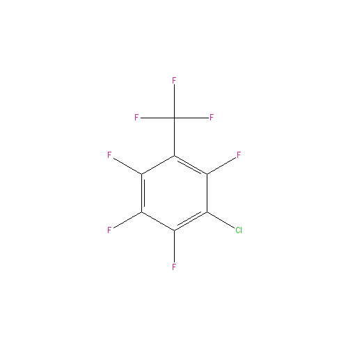 Chemical structure of 3-Chloro-2,4,5,6-tetrafluorobenzotrifluoride