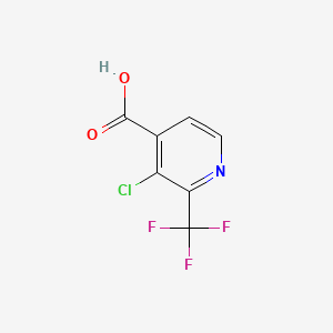 Chemical structure of 3-Chloro-2-(trifluoromethyl)isonicotinic acid