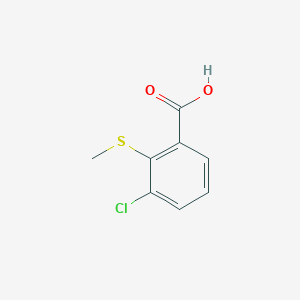 Chemical structure of 3-Chloro-2-(methylthio)benzoic acid