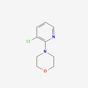 Chemical structure of 3-Chloro-2-(4-Morpholino)Pyridine
