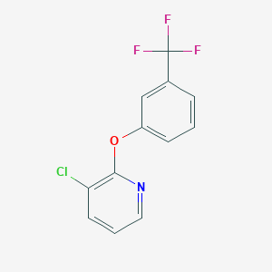 Chemical structure of 3-Chloro-2-(3-(trifluoromethyl)phenoxy)pyridine