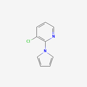 Chemical structure of 3-chloro-2-(1H-pyrrol-1-yl)pyridine