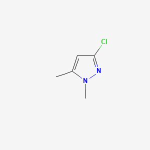 Chemical structure of 3-Chloro-1,5-dimethyl-1H-pyrazole
