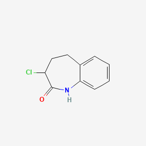 Chemical structure of 3-Chloro-1,3,4,5-tetrahydro-2H-1-benzazepin-2-one