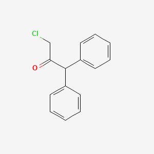 Chemical structure of 3-Chloro-1,1-Diphenylpropan-2-One