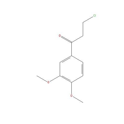 Chemical structure of 3-Chloro-1-(3,4-dimethoxyphenyl)propan-1-one