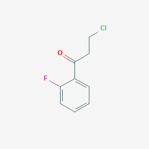 Chemical structure of 3-Chloro-1-(2-fluorophenyl)-1-propanone