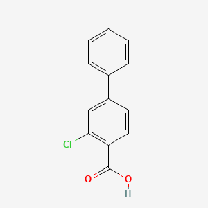 Chemical structure of 3-Chloro(1,1'-biphenyl)-4-carboxylic acid
