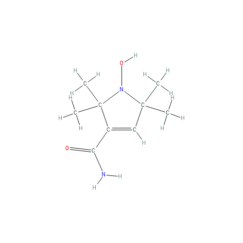Chemical structure of 3-Carbamoyl-2,2,5,5-tetramethyl-3-pyrrolin-1-oxyl