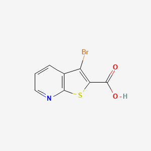 Chemical structure of 3-Bromothieno[2,3-b]pyridine-2-carboxylic acid