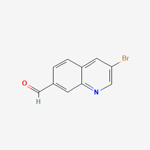 Chemical structure of 3-Bromoquinoline-7-carbaldehyde