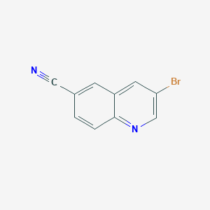 Chemical structure of 3-Bromoquinoline-6-carbonitrile