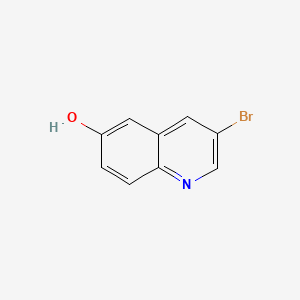 Chemical structure of 3-Bromoquinolin-6-ol