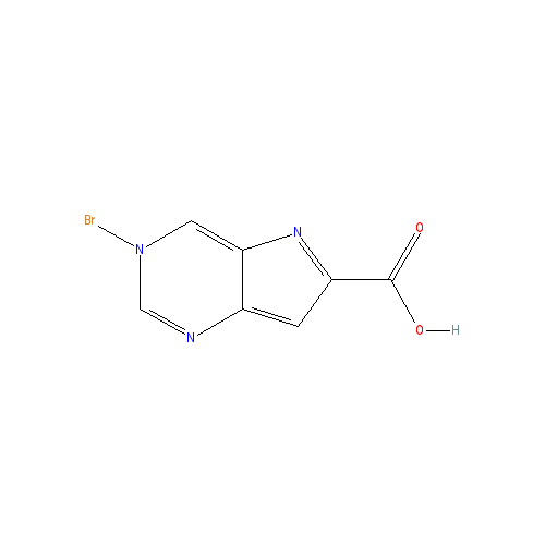 Chemical structure of 3-Bromo-pyrrolo[1,2-a]pyrimidine-6-carboxylic acid