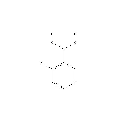 Chemical structure of 3-Bromopyridine-4-boronic acid
