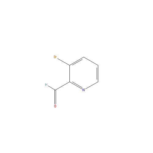 Chemical structure of 3-bromopyridine-2-carbaldehyde