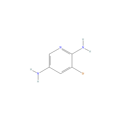 Chemical structure of 3-Bromopyridine-2,5-diamine