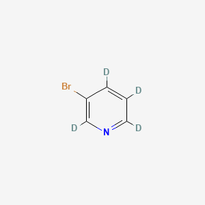 Chemical structure of 3-Bromopyridine-D4