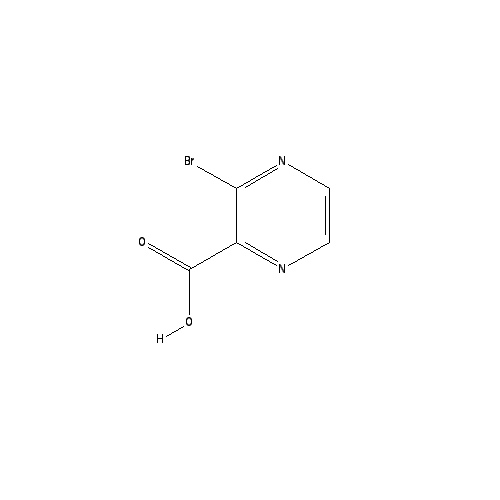 Chemical structure of 3-bromopyrazine-2-carboxylic acid