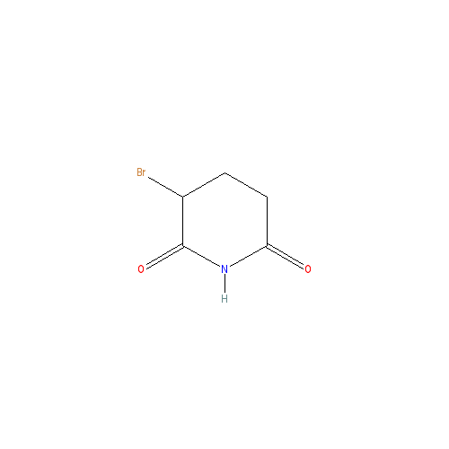 Chemical structure of 3-Bromopiperidine-2,6-dione