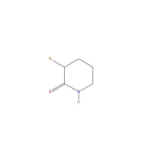 Chemical structure of 3-Bromopiperidin-2-one