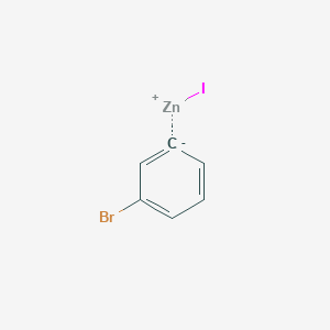 Chemical structure of Bromobenzene;iodozinc(1+)
