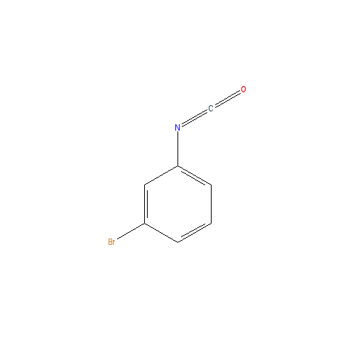 Chemical structure of 3-Bromophenyl Isocyanate