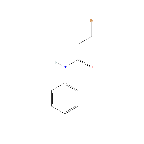 Chemical structure of 3-Bromo-N-phenylpropanamide