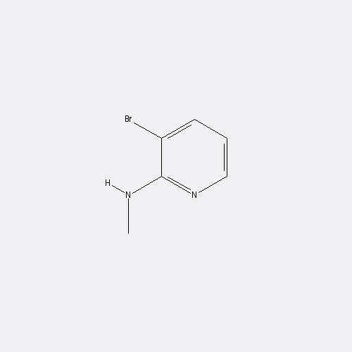 Chemical structure of 3-Bromo-N-methylpyridin-2-amine