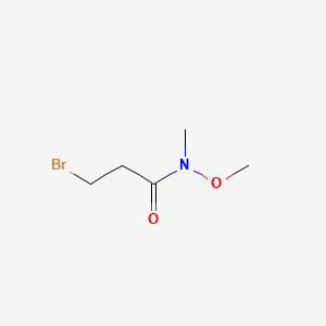 Chemical structure of 3-bromo-N-methoxy-N-methylpropanamide