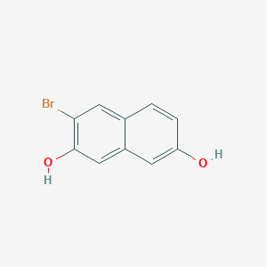 Chemical structure of 3-Bromonaphthalene-2,7-diol