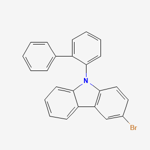 Chemical structure of 3-Bromo-n-(2-biphenylyl)carbazole