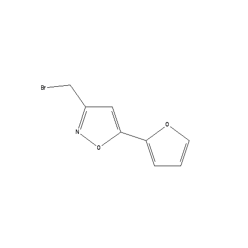 Chemical structure of 3-Bromomethyl-5-Furan-2-Yl-Isoxazole