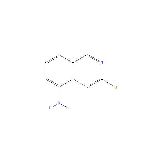Chemical structure of 3-Bromoisoquinolin-5-amine