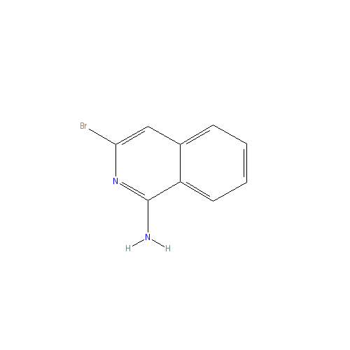 Chemical structure of 3-Bromoisoquinolin-1-amine