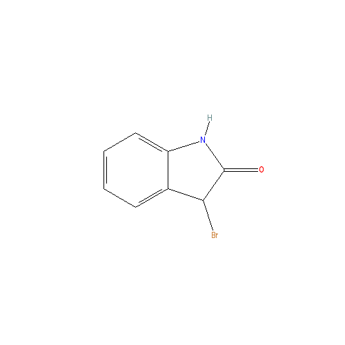 Chemical structure of 3-Bromoindolin-2-one