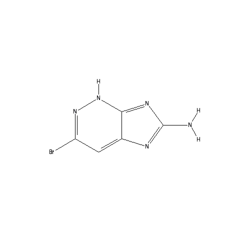 Chemical structure of 3-Bromoimidazo(1,2-b)pyridazin-6-amine