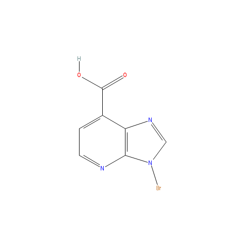 Chemical structure of 3-Bromoimidazo[1,2-a]pyridine-7-carboxylic acid