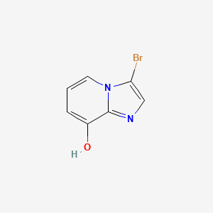 Chemical structure of 3-Bromoimidazo[1,2-a]pyridin-8-ol