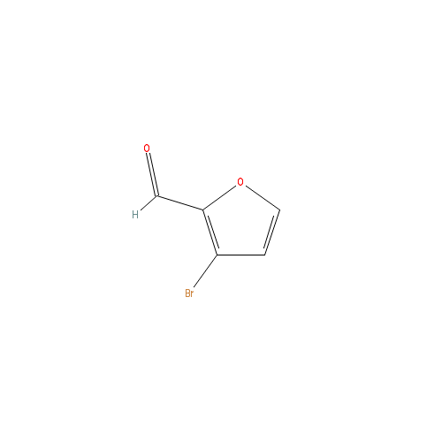 Chemical structure of 3-Bromo-2-furaldehyde