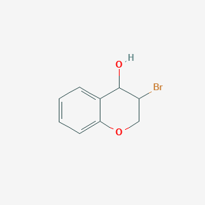 Chemical structure of 3-broMochroMan-4-olC9H9BrO2