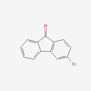 Chemical structure of 3-Bromo-9H-fluoren-9-one