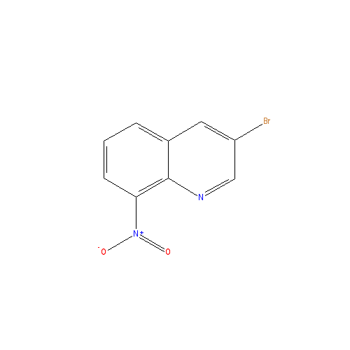Chemical structure of 3-Bromo-8-nitroquinoline