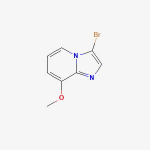 Chemical structure of 3-Bromo-8-methoxyimidazo[1,2-a]pyridine