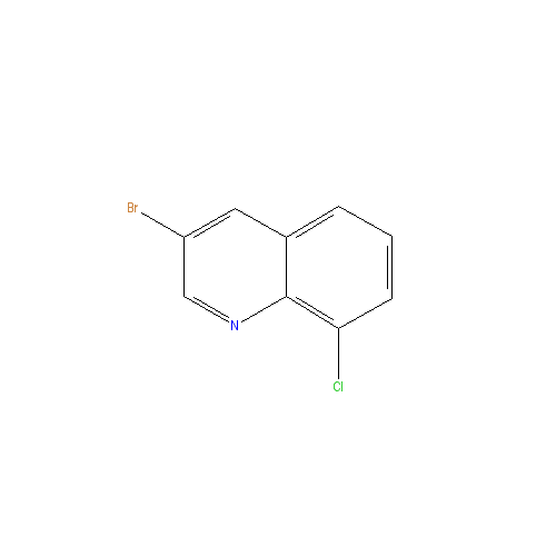 Chemical structure of 3-Bromo-8-chloroquinoline