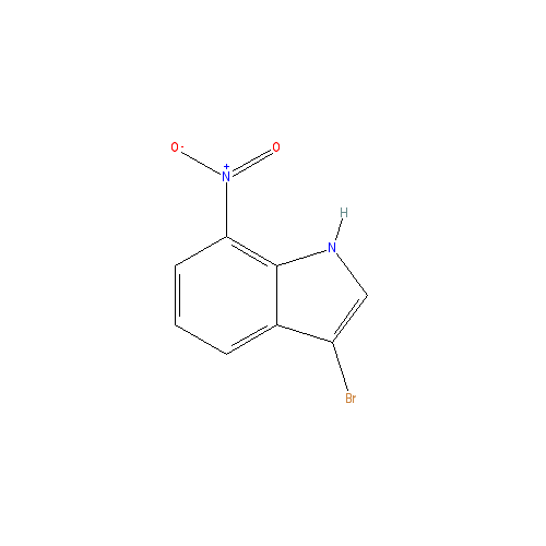 Chemical structure of 3-Bromo-7-nitroindole