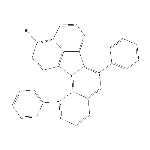 Chemical structure of 3-Bromo-7,12-diphenylbenzo[k]fluoranthene
