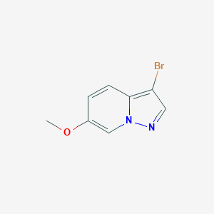 Chemical structure of 3-Bromo-6-methoxypyrazolo[1,5-a]pyridine