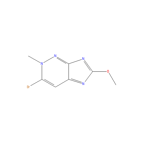Chemical structure of 3-Bromo-6-methoxy-2-methylimidazo[1,2-b]pyridazine