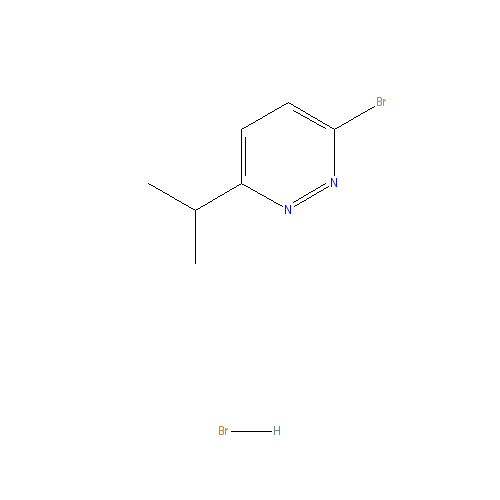 Chemical structure of 3-Bromo-6-isopropyl-pyridazine hydrobromide